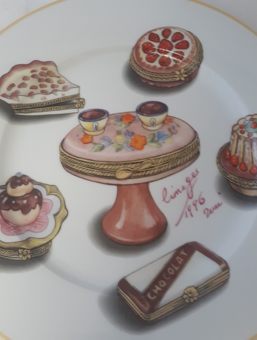 Godinger Limoge Dessert Plates Set 2